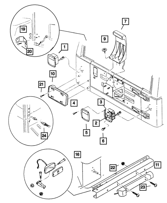 56018649AD - Electrical: Tail Stop Turn Lamp, Left for Mopar Image image