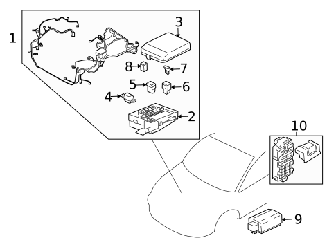 Electrical Components for 2007 Mitsubishi Endeavor #0
