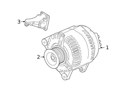 Alternator for 2009 Toyota Matrix #1