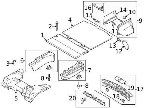 Interior Trim - Rear Body for 2017 Ford Police Interceptor Utility #0
