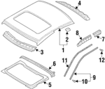 53600PA020 - Body: Roof Panel for Subaru: SVX Image