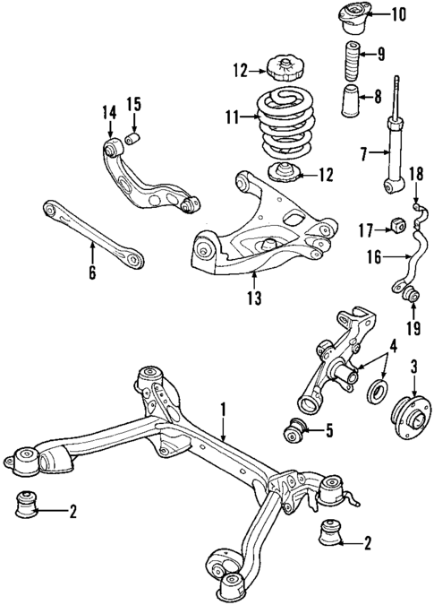 Rear Suspension for 2005 Audi A4 #0