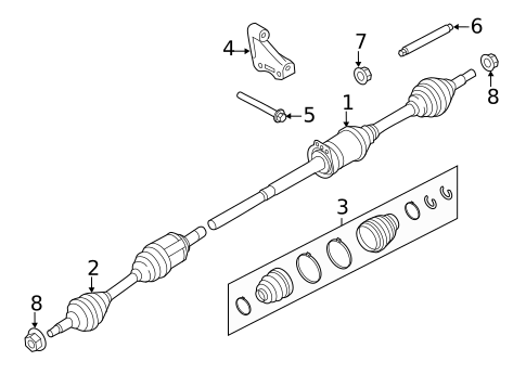 Drive Axles for 2019 Ford Explorer #0