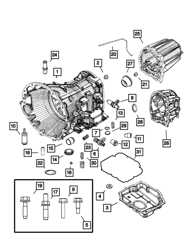 6508112AA - Automatic Transaxle 4 Speed: Bolt for Mopar Image