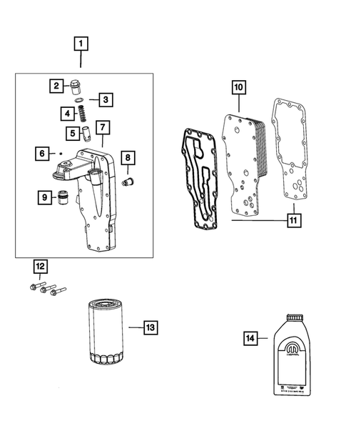 Engine Oiling, Oil Pan and Indicator (Dipstick) for 2022 Ram 3500 #3