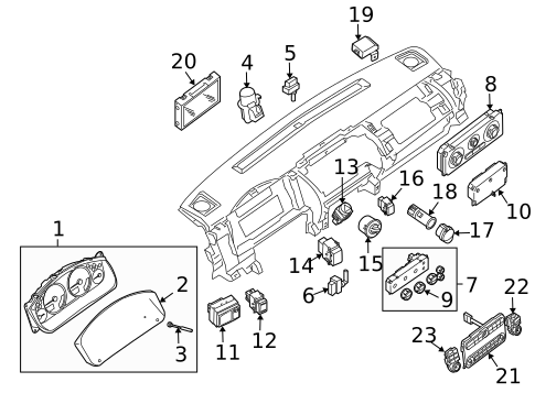 Instruments & Gauges for 2005 Nissan Pathfinder #0