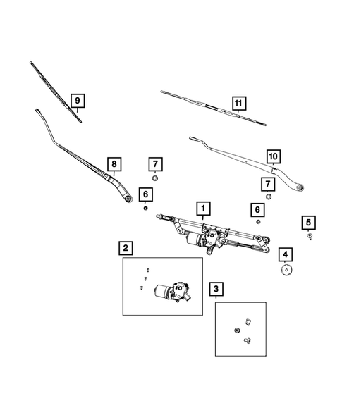 Wiper and Washer System for 2019 Dodge Grand Caravan #0