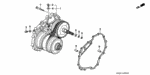 90471580000 - Transmission - Automatic: GASKET (8MM) for Honda Image