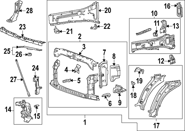 84624998 - Body: Rail Reinforced for GM Image