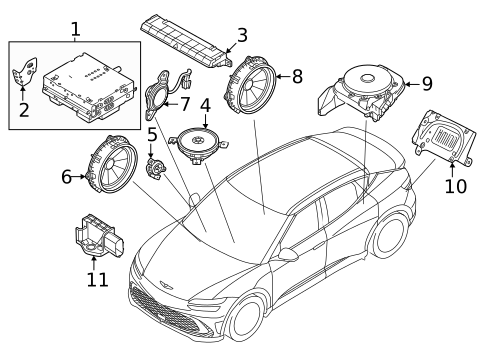 Sound System for 2023 Genesis GV60 #0