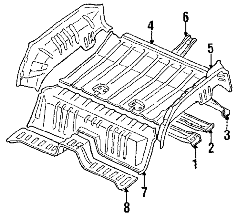 Rear Body for 1996 Suzuki Sidekick #0