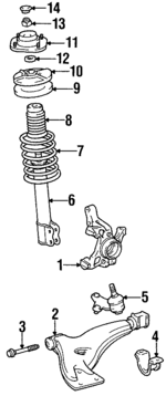 4321159025 - Suspension: Knuckle for Toyota Image