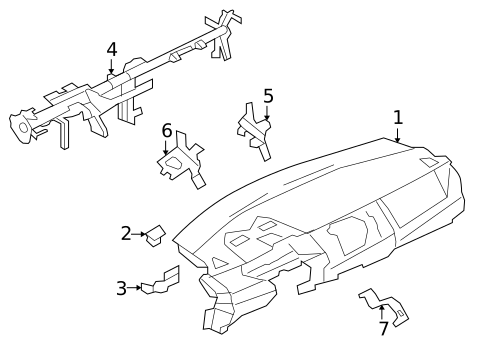 Instrument Panel for 2013 Mitsubishi Lancer #0