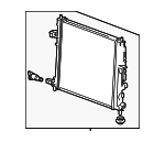 21943 - Belts &amp; Cooling: ACDelcoâ„¢ Radiator for Cadillac: ATS, CTS | Chevrolet: Camaro Image