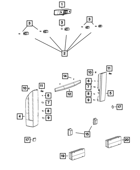 Lamps-Interior and Exterior for 2015 Ram ProMaster 3500 #0