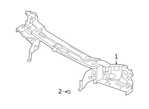 Radiator Support for 2014 Volvo XC90 #0