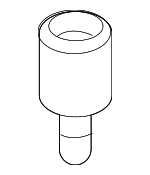 3B0955875 - Wiper &amp; Washer: Windshield Washer Hose Connector for Volkswagen Image