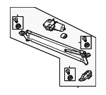 5NN955023D - Body: Wiper Linkage for Volkswagen: Tiguan, Tiguan Limited Image