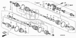 44317SNEA21 - Chassis: BAND, OUTBOARD BOOT (GKN) for Honda Image