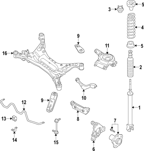 Rear Suspension for 2010 Nissan Maxima #2