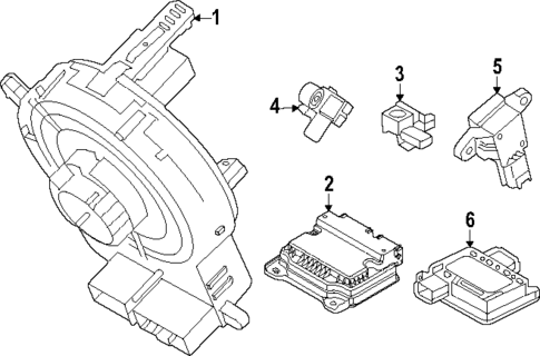 Air Bag Components for 2024 Genesis Electrified GV70 #1