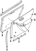 4646507AC - Body: Weatherstrip for Mopar Image