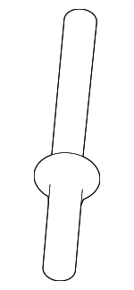 90671SHJA01 - Body: Cowl Panel Rivet for Honda: CR-V Image