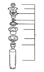 1663200526 - : Suspension Strut Mount for Mercedes-Benz: GLE 300d, GLE 350, GLE 400, GLE 550e, ML 250, ML 350, ML 400 Image