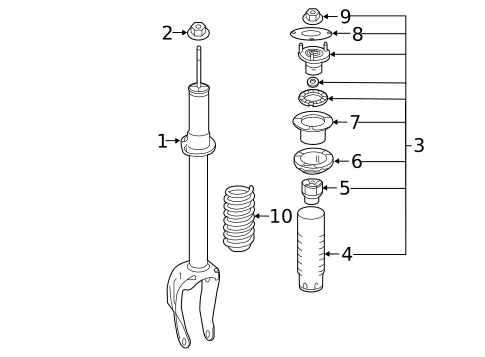 Shocks & Struts for 2016 Mercedes-Benz GLE300d #0