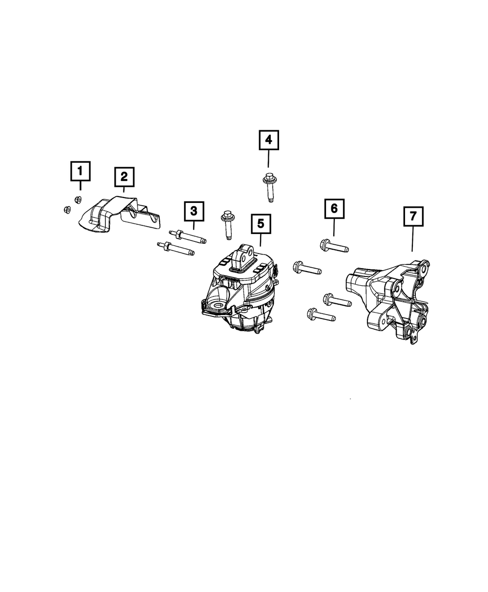 Engine Mount Bracket - Mopar (68375844AA)