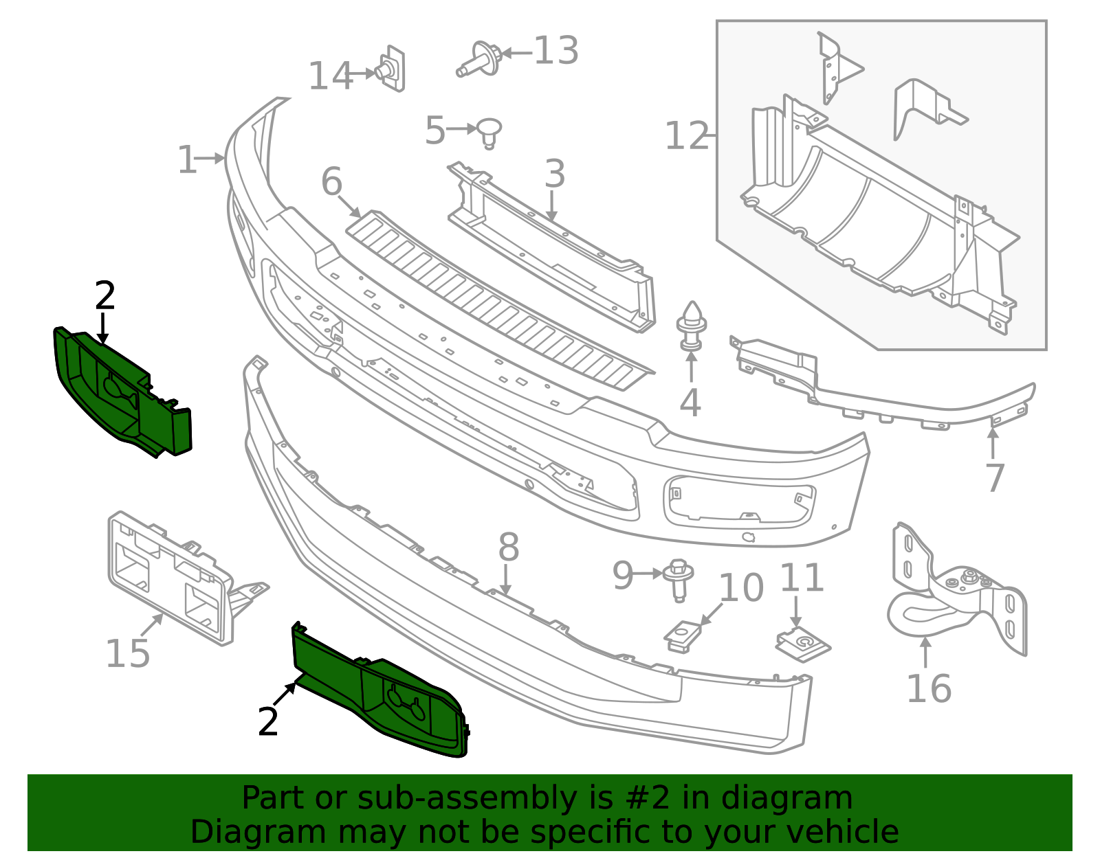 2023-2026 Ford Deflector Panel PC3Z-8311-BB | OEM Parts Online
