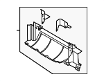 PC3Z19E525D - Belts &amp; Cooling: Radiator Support Air Deflector for Ford Image