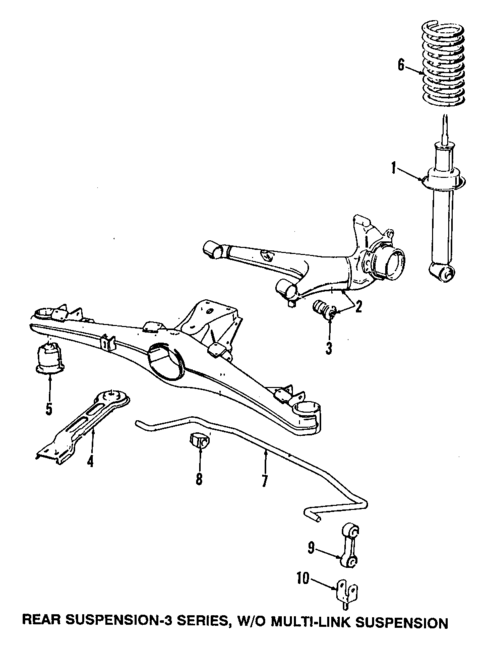 Rear Suspension for 1989 BMW 325is #1