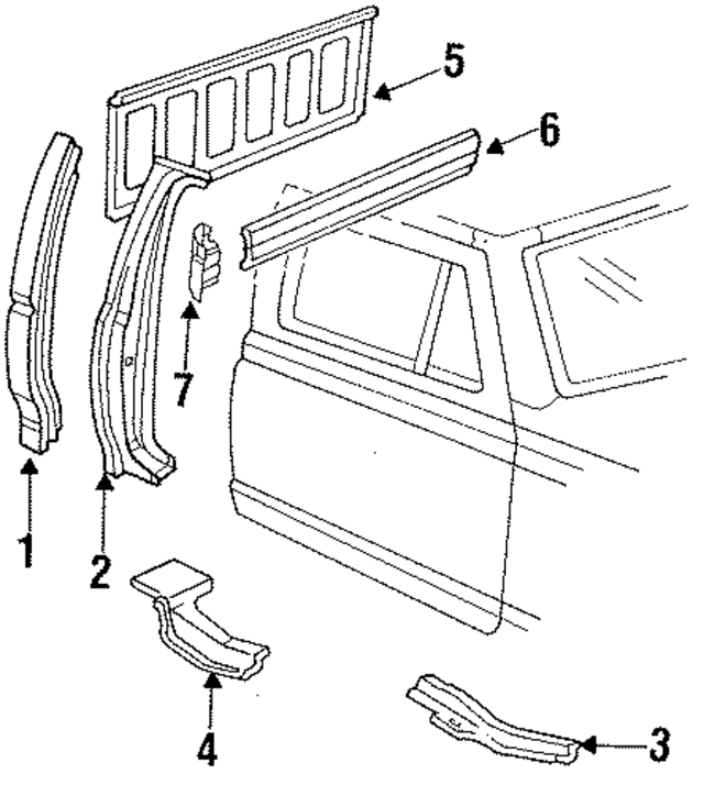 E7TZ10280A58A - Body: Side Panel for Ford: Ranger Image