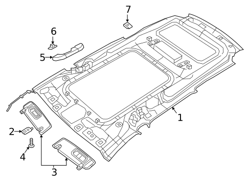 Interior Trim - Roof for 2022 Chrysler Pacifica #0