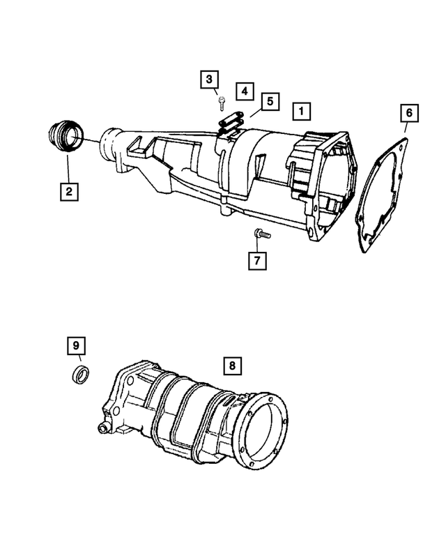 5093170AA - Automatic Transmission 4 Speed [DG8]: Transmission Extension for Mopar Image