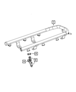 4591889AA - : Fuel Rail for Mopar Image