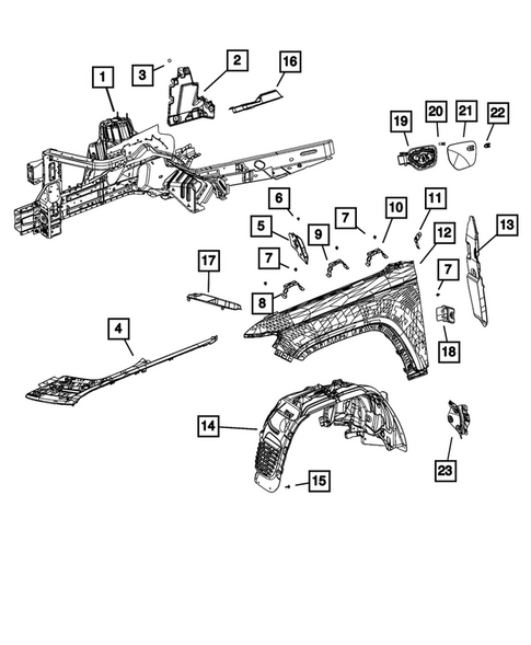 Fenders for 2023 Jeep Grand Cherokee L #0