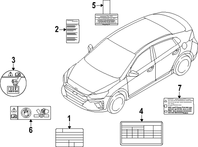 97699GI090 - : AC Label for Hyundai Image