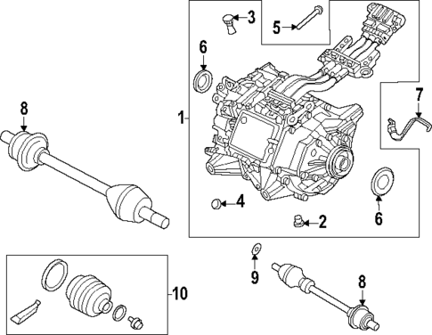 Axle & Differential for 2024 Volvo XC90 #0