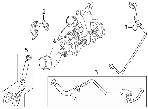 Turbocharger & Components for 2024 Genesis GV70 #1
