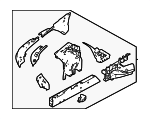 LR185910 - Body: Apron/Rail Assembly for Land-Rover Image image