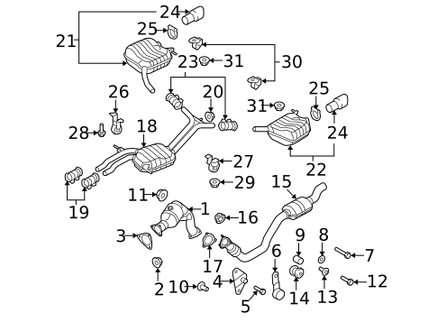 Exhaust Components for 2009 Audi A5 Quattro #0