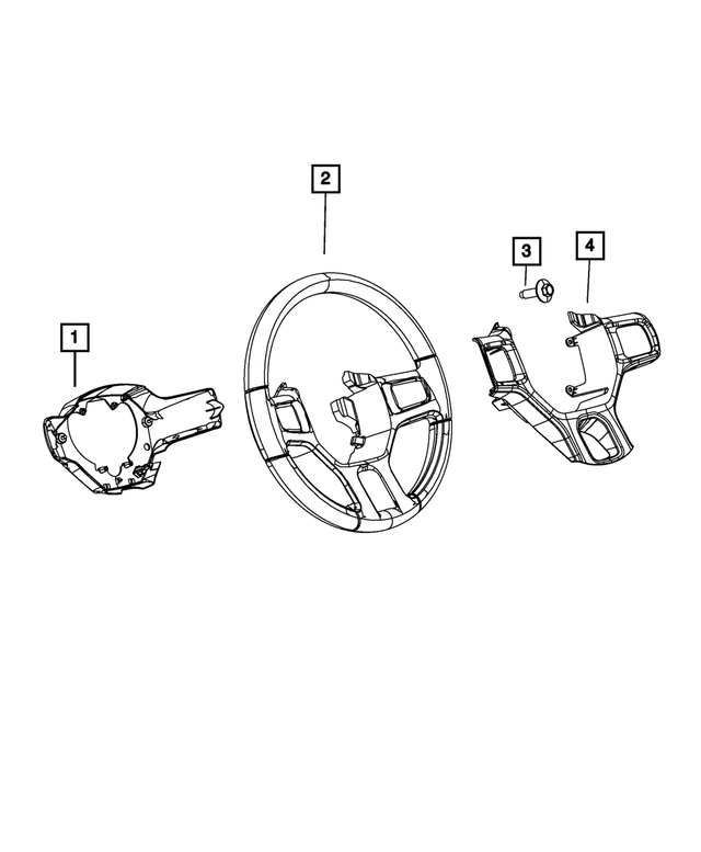 « 5NN17LU7AA – Steering : Dos Du Volant Couvercle pour Mopar Image »