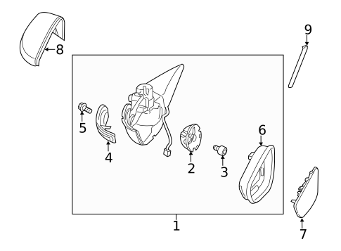 Mirrors for 2017 Volkswagen Beetle #1