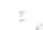 82599402196 - Vehicle Trim: Lock 21.5mm for BMW Image