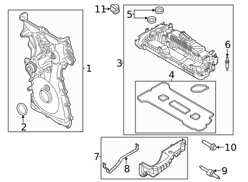 Valve & Timing Covers for 2022 Ford Ranger #0