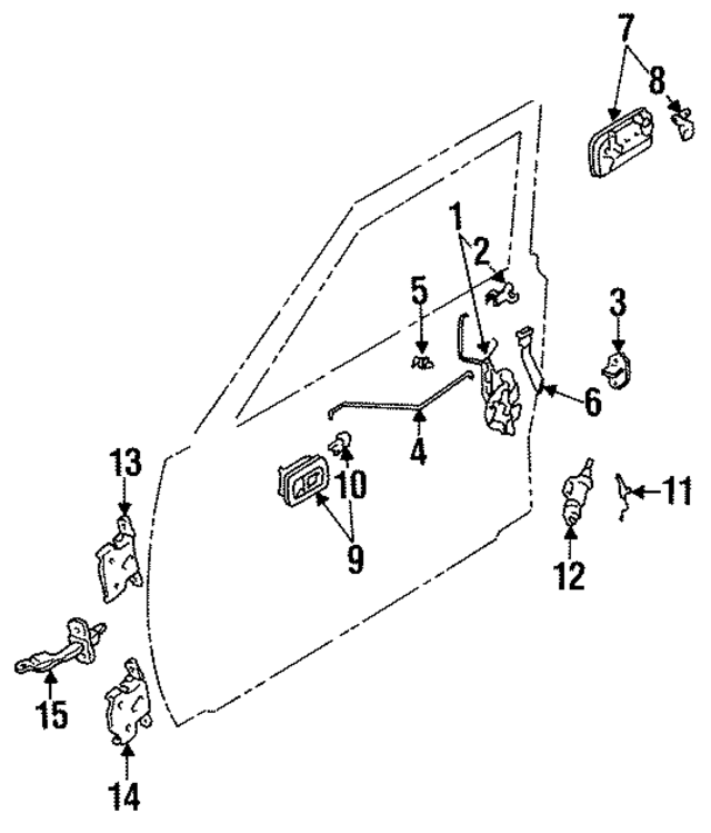 6861035030 - : Door Check for Toyota Image