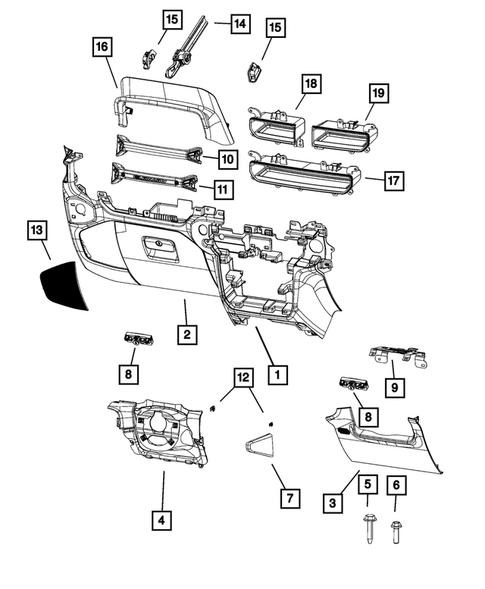 Instrument Panel for 2018 Jeep Wrangler #4