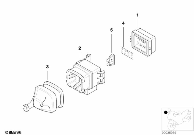61131382196 - : Fuse Carrier for BMW-Motorrad Image